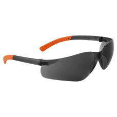 Portwest PW38 Occhiali Pan View, Fumo/Arancione