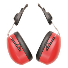 Portwest PW47 Clip-On Endurance Headphones, Red