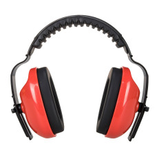 Portwest PW48 Classic Plus PW Headphones, Red