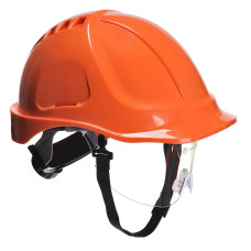 Portwest PW54 Endurance Plus Helmet with Visor, Orange