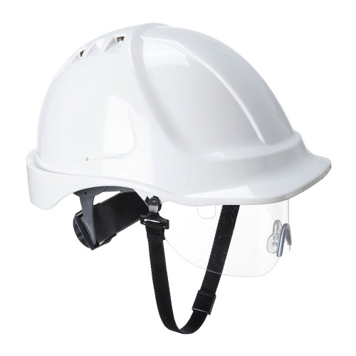 Portwest PW55 Endurance Helmet with Visor, White