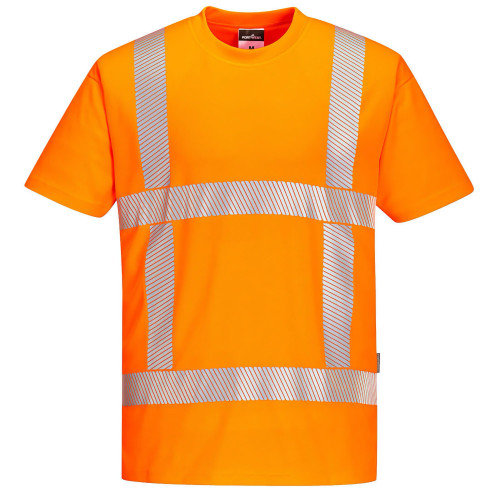 Portwest R413 PW3 Hi-Vis short sleeve T-shirt, Orange