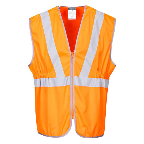 Portwest RT20 RIS Hi-Vis Long Vest, Orange