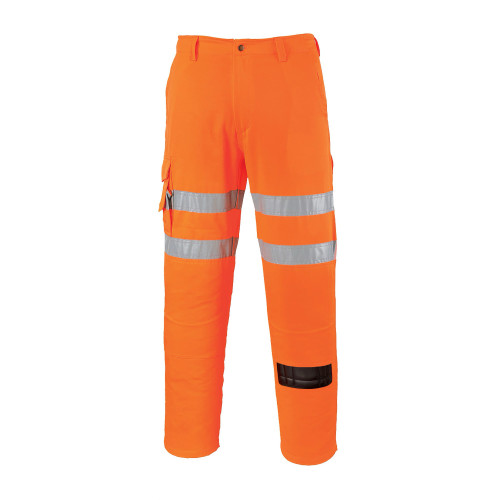 Portwest RT46 Hi-Vis Combat Pants, Orange