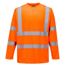 Portwest S178 Hi-Vis Long Sleeve T-shirt, Orange