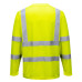 Portwest S178 Hi-Vis Long Sleeve T-Shirt, Yellow