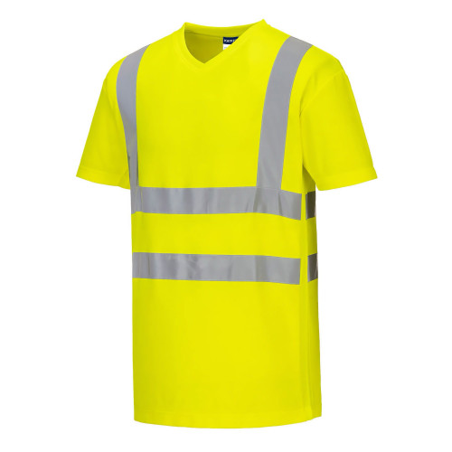 Portwest S179 Mesh Cotton Comfort Hi-Vis T-shirt, Yellow