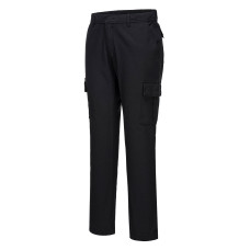 Portwest S231 Slim Fit Stretch Combat Pants, Black