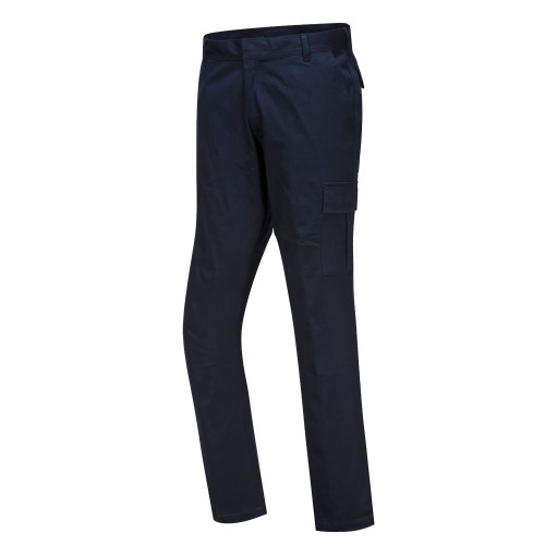 Portwest S231 Slim Fit Stretch Combat Trousers, Dark Navy Blue