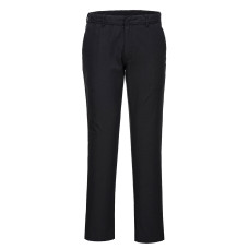 Portwest S232 Stretch Slim Chino Trousers, Black