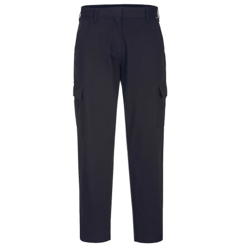 Portwest S233 Women's Stretch Cargo Trousers, Black