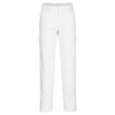 Portwest S233 Women's Stretch Cargo Trousers, White
