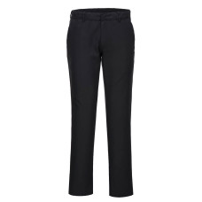 Portwest S235 Stretch Slim Chino Trousers, Black