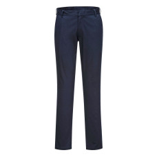 Portwest S235 Stretch Slim Chino Trousers, Dark Navy Blue