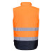 Portwest S267 Two-Tone Hi-Vis Padded Vest, Orange/Navy
