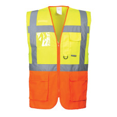Portwest S376 Praga Executive Vest, Yellow/Orange