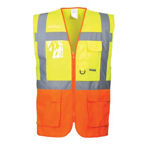 Portwest S376 Praga Executive Vest, Yellow/Orange