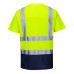 Portwest S378 Two-Tone T-Shirt - Hi-Vis, Yellow/Navy