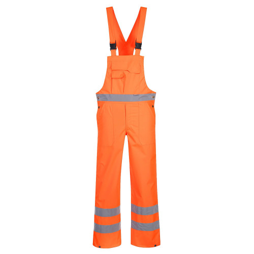 Portwest S388 Hi-Vis Bib and Brace - Lined, Orange Portwest S388 Hi-Vis Bib and Brace - Lined, Orange