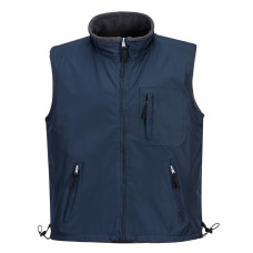 Portwest S418 RS Reversible Padded Vest, Navy Blue