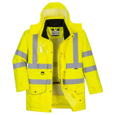 Portwest S427 7-in-1 Hi-Vis Traffic Jacket, Yellow