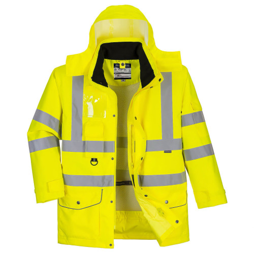 Portwest S427 7-in-1 Hi-Vis Traffic Jacket, Yellow