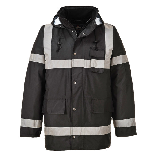 Portwest S433 Traffic Lite Iona Jacket, Black