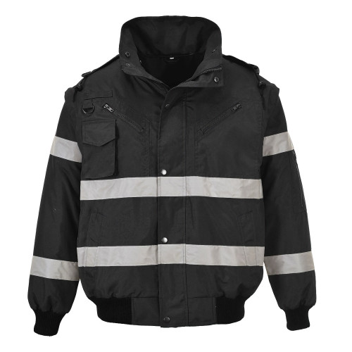 Portwest S435 Iona 4-in-1 Bomber Jacket, Black