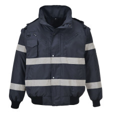 Portwest S435 Iona 4-in-1 Bomber Jacket, Navy Blue