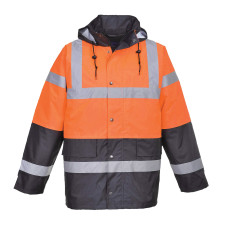 Portwest S467 Two-Tone Hi-Vis Traffic Jacket, Orange