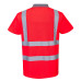 Portwest S477 Hi-Vis short sleeve polo shirt, Red Portwest S477 Hi-Vis short sleeve polo shirt, Red