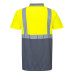 Portwest S479 Polo bicolore Hi-Vis, Giallo/Grigio