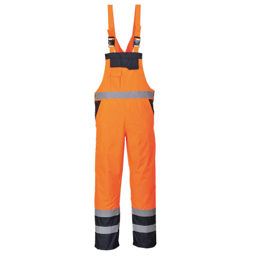 Portwest S489 Salopette Hi-Vis bicolore - foderata, Arancione Portwest S489 Salopette Hi-Vis bicolore - foderata, Arancione