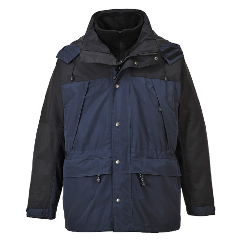 Portwest S532 Orkney 3-in-1 Breathable Jacket, Navy Blue
