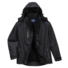 Portwest S555 Waterproof Outcoach Jacket, Black