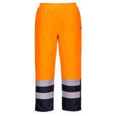 Portwest S598 Hi-Vis Breathable Trousers, Orange/Navy