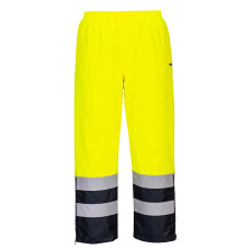Portwest S598 Hi-Vis Breathable Trousers, Yellow/Navy