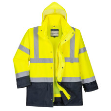 Portwest S768 Executive 5 in 1 Hi-Vis Jacket, Yellow/Navy