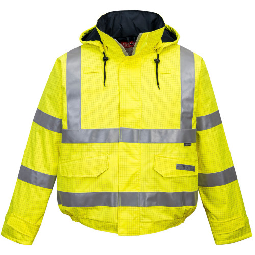Portwest S773 Bomber Bizflame Rain Multi-Norm Hi-Vis, Yellow