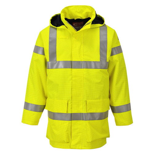 Portwest S774 Bizflame Rain Multi-Standard Hi-Vis Jacket, Yellow