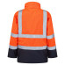 Portwest S779 Hi-Vis Bizflame Rain Jacket, Orange/Navy Blue