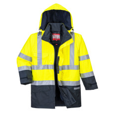 Portwest S779 Bizflame Rain Multi-Standard Hi-Vis Jacket, Yellow/Navy