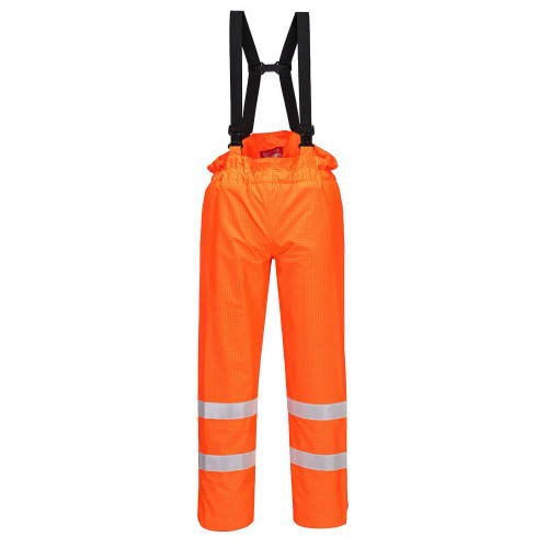 Portwest S780 Bizflame Rain Trousers Unlined - Multi-Standard Hi-Vis, Orange Portwest S780 Bizflame Rain Trousers Unlined - Multi-Standard Hi-Vis, Orange