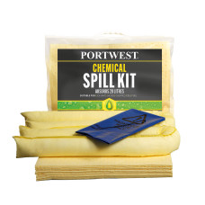 Portwest SM90 Chemical Absorbent Kit 20 Litres, Yellow