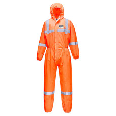 Portwest ST36 Vistex SMS Type 5/6 Coverall, Orange L, 50-pack