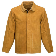 Portwest SW34 Leather Welding Jacket, Brown