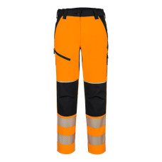 Portwest T141OBR Women's PW3 Hi-Vis Stretch Trousers