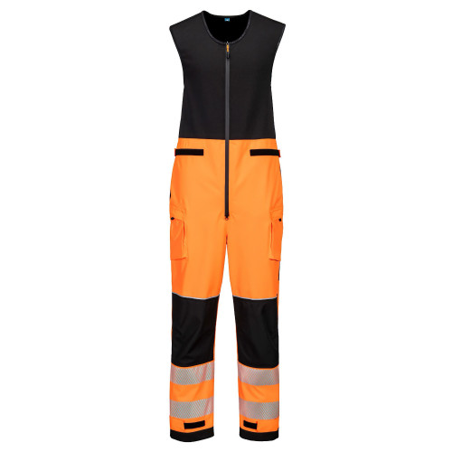 Portwest T150OBR PW3 Hi-Vis Waterproof Bib (3L) Portwest T150OBR PW3 Hi-Vis Waterproof Bib (3L)
