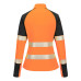 Portwest T173OBR Women's PW3 Hi-Vis 1/4 Zip Sweatshirt