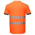 Portwest T181 PW3 Hi-Vis Short Sleeve T-shirt, Orange/Navy Blue